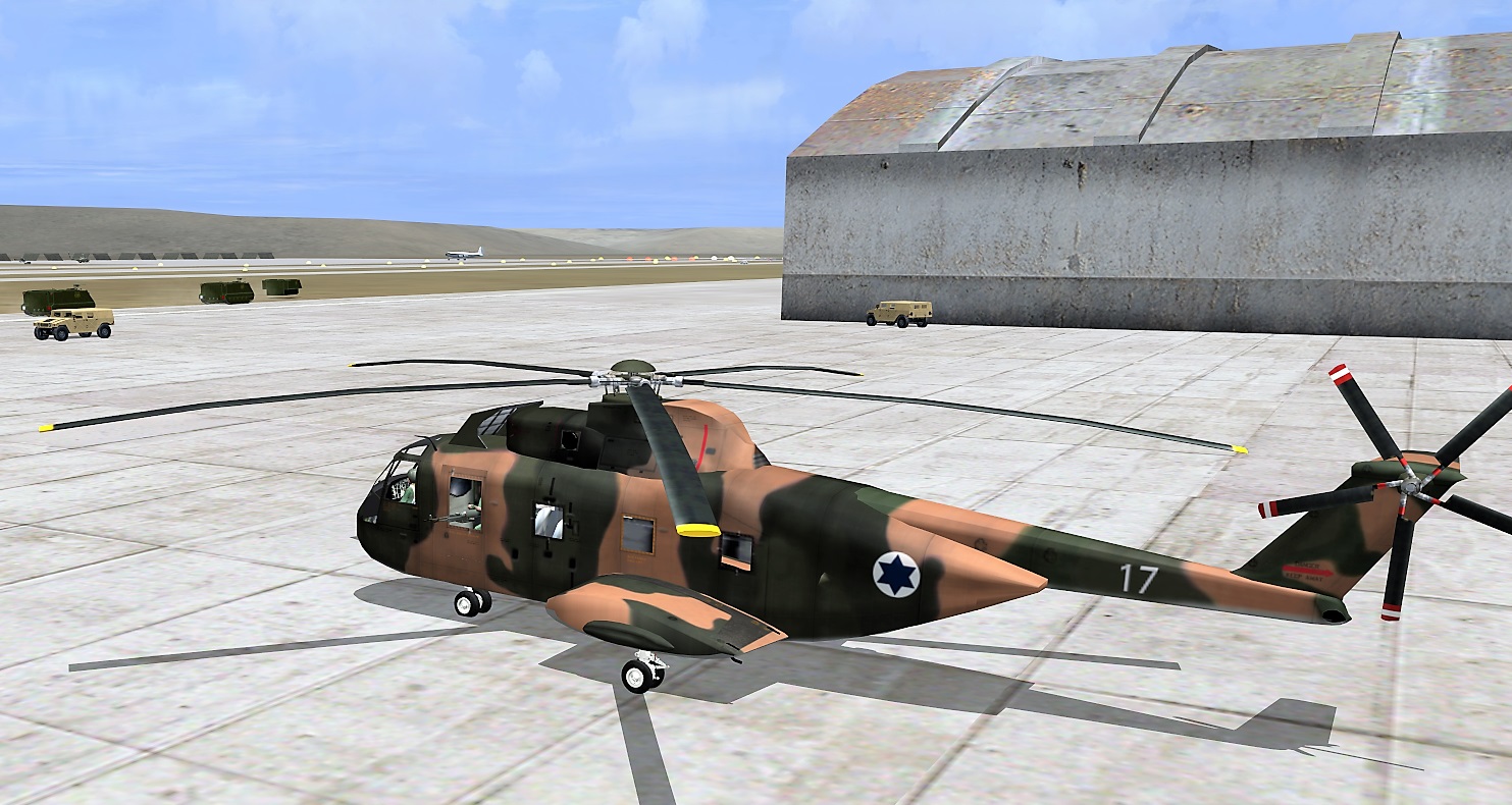CH-3E en plataforma