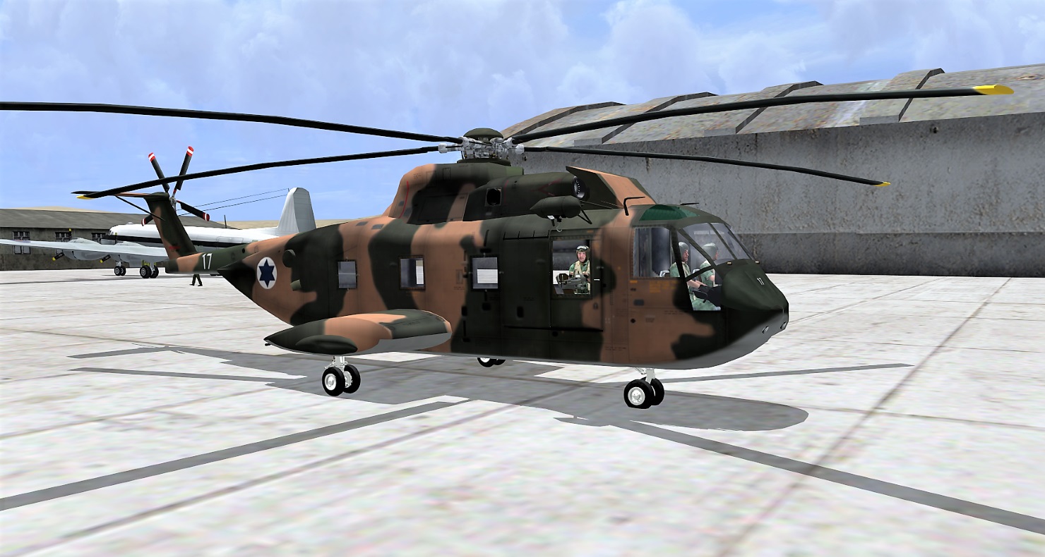 CH-3E en plataforma